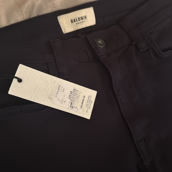 Baldwin Karlee High Rise Crop Skinny Jeans Black Size 27 NWT $220 - Picture 2 of 8